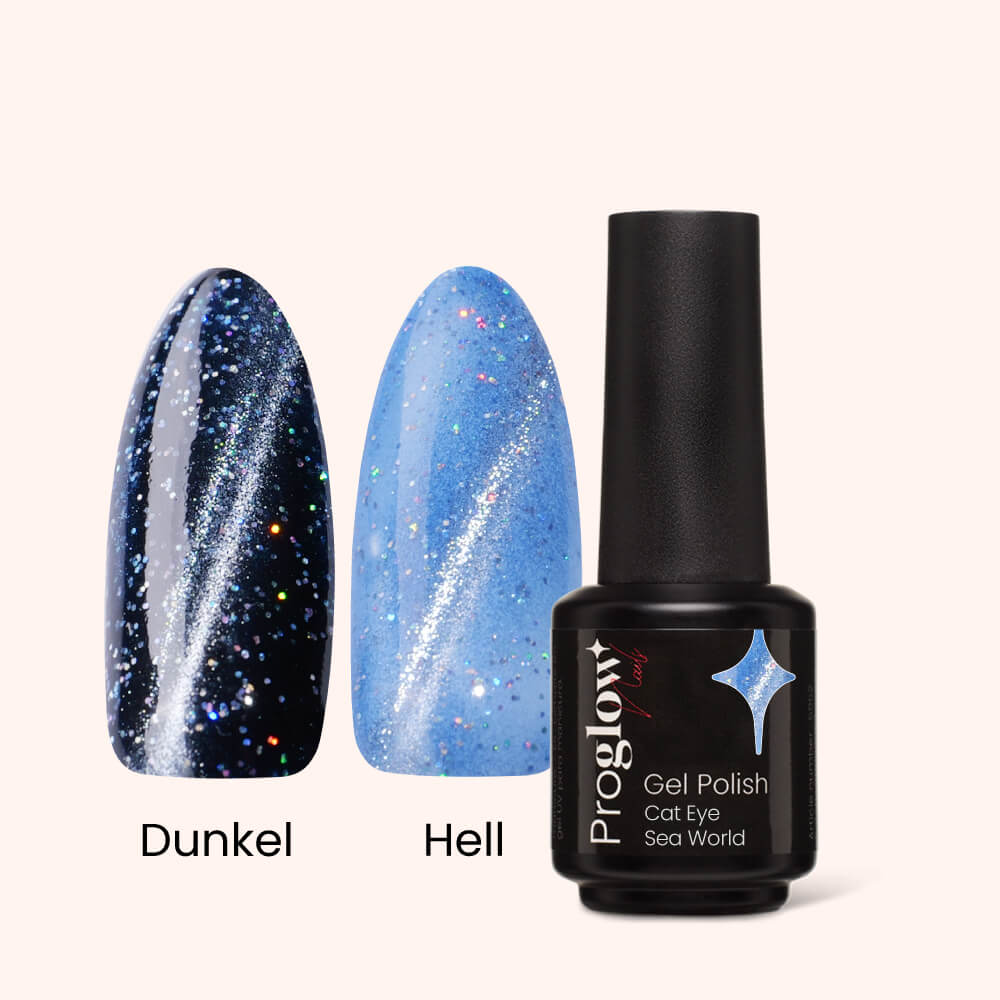 Gel Polish Shellac Cat Eye Sea World