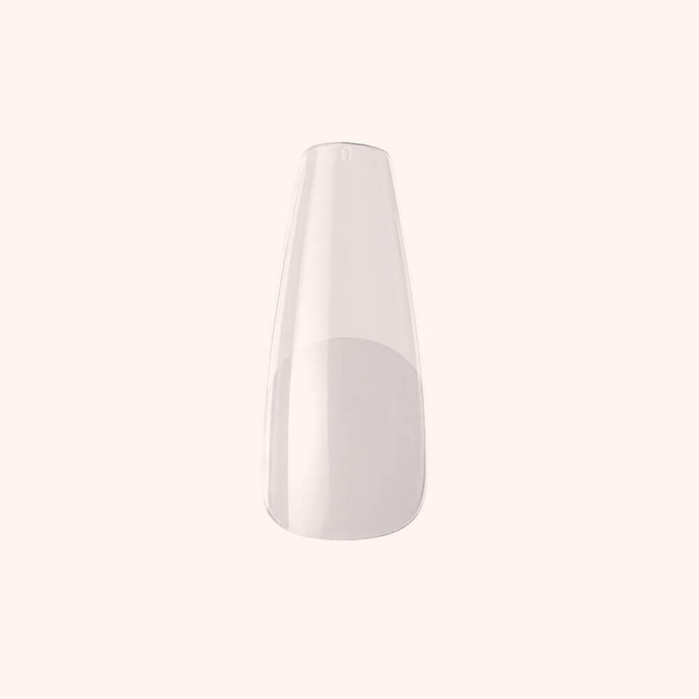 Soft Gel-x Nail Tips Half Buffed Coffin Shape 500