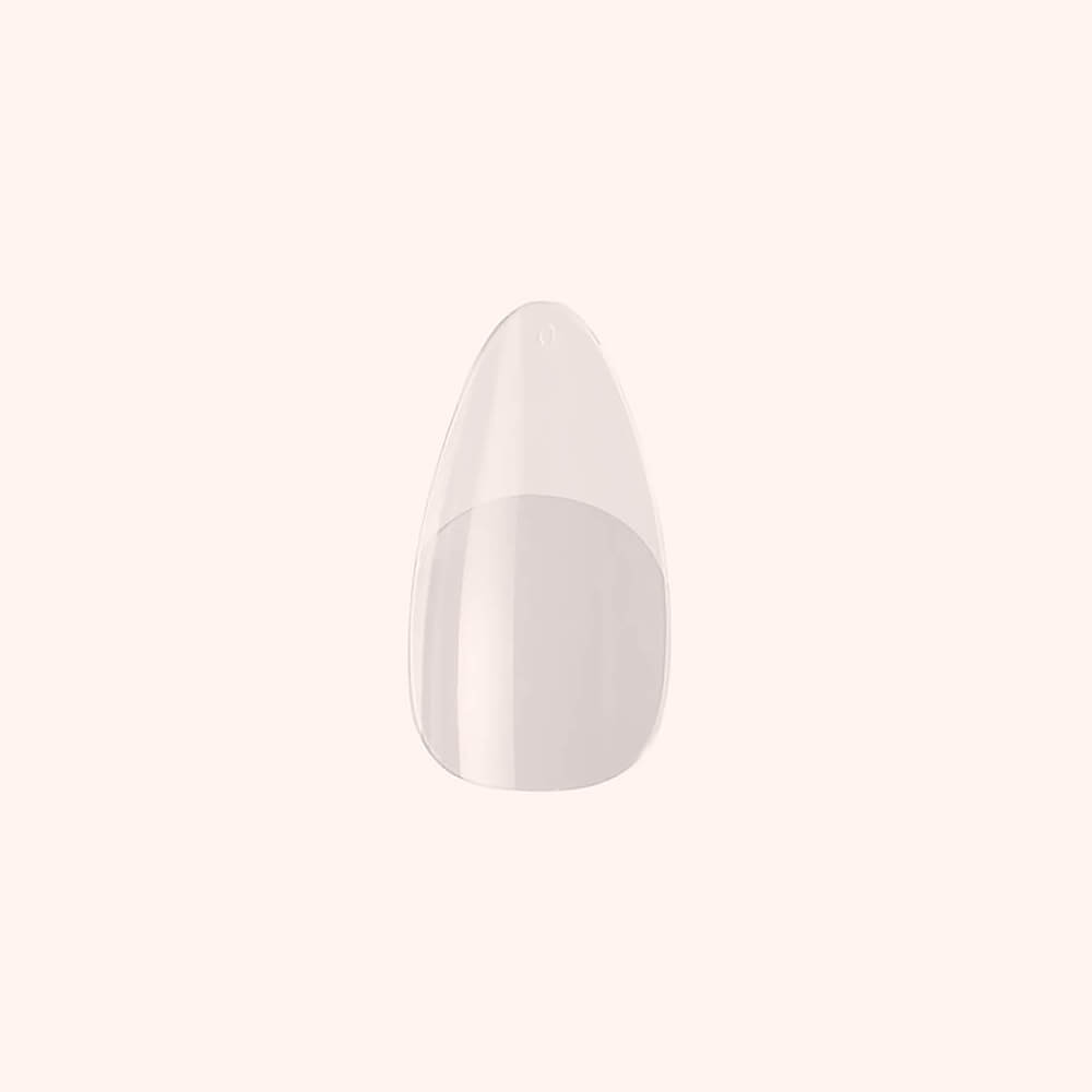Soft Gel-x Nail Tips Half Buffed Long Almond Shape 500