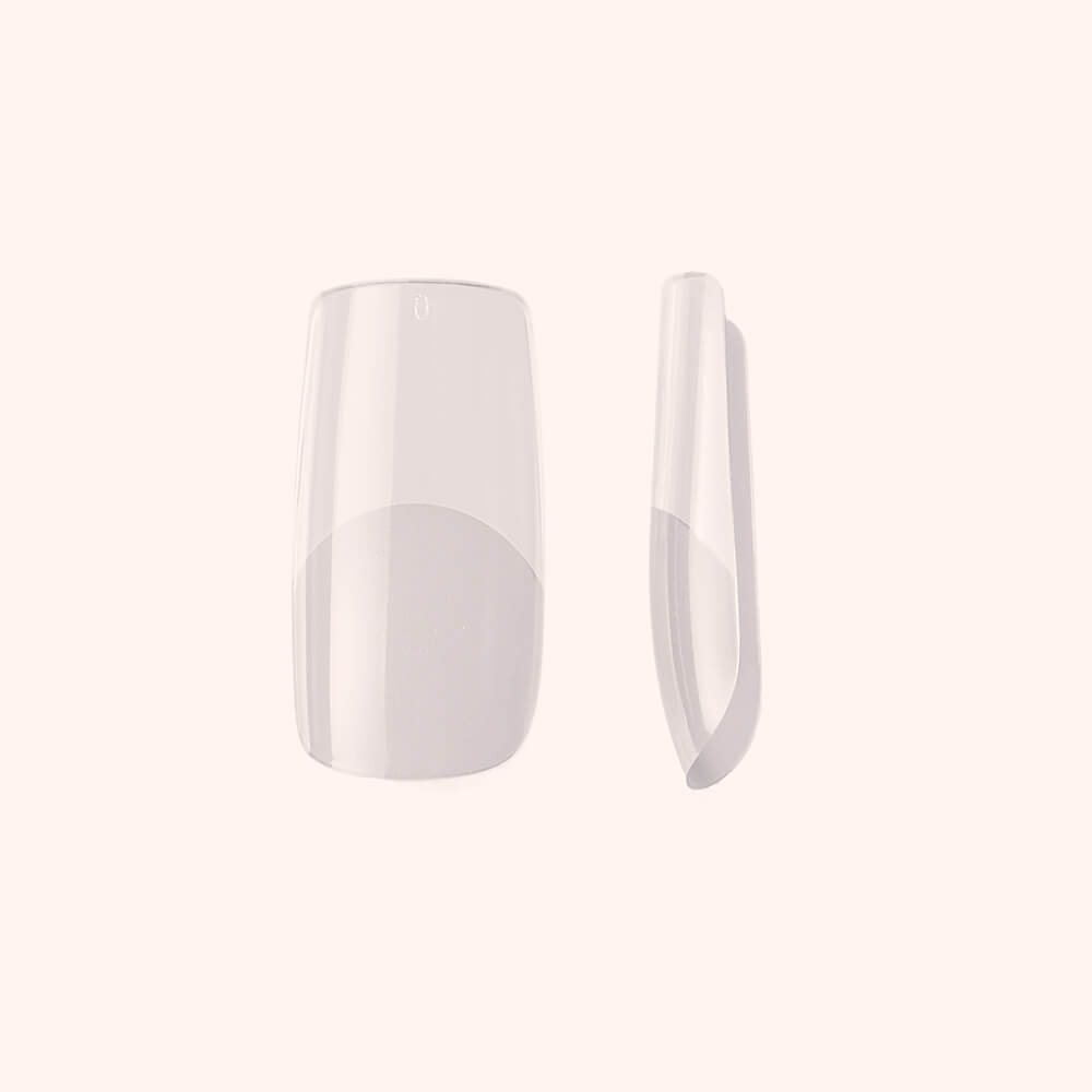 Soft Gel-x Nail Tips Half Buffed Square Shape 500
