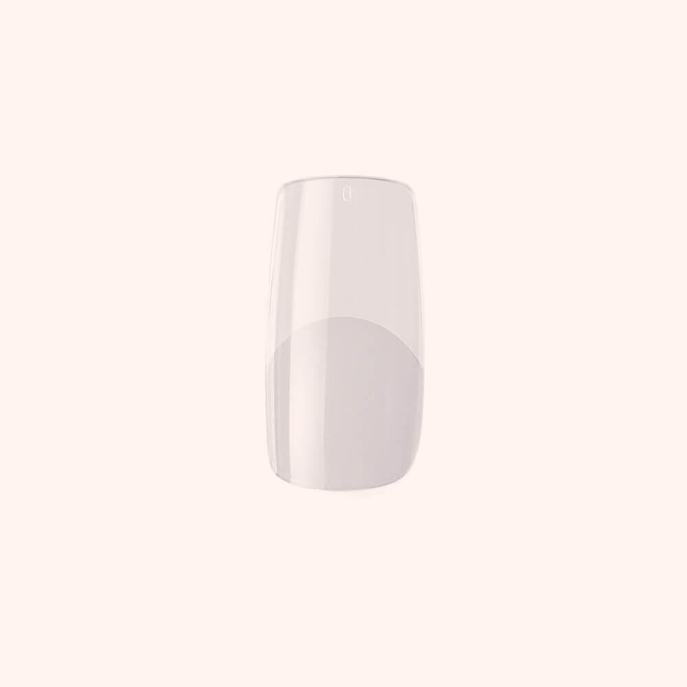 Soft Gel-x Nail Tips Half Buffed Square Shape 500