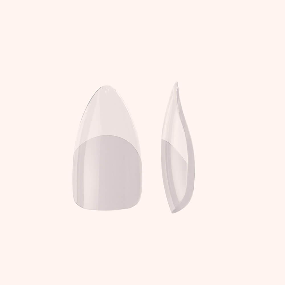 Soft Gel-x Nail Tips Half Buffed Almond Shape 500