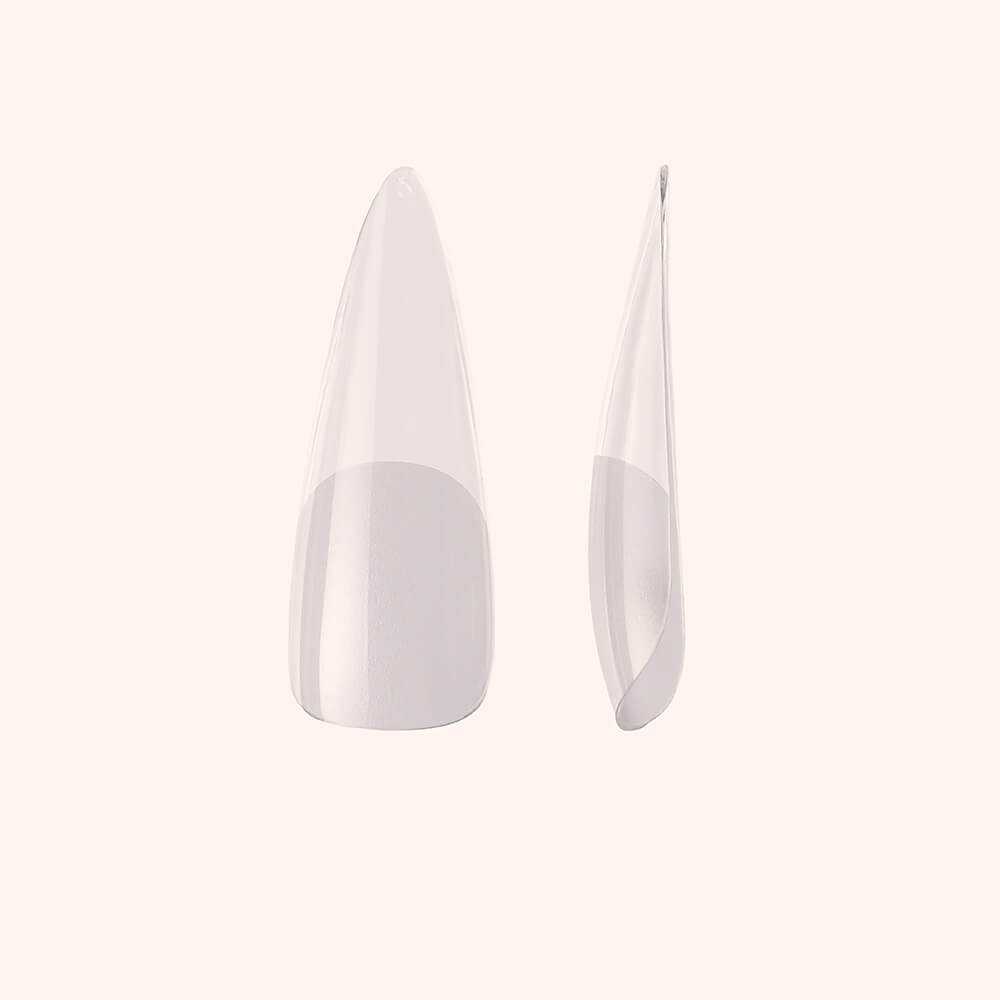 Soft Gel-x Nail Tips Half Buffed Stiletto Shape 500