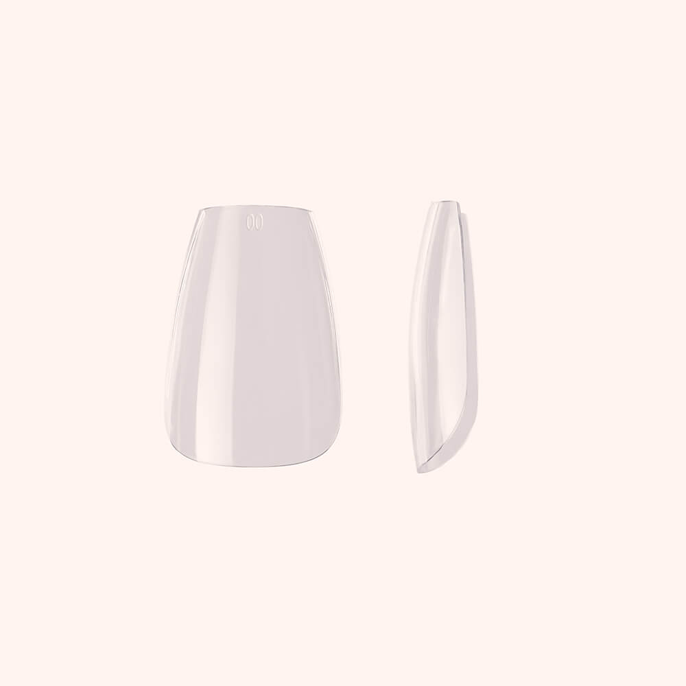 Soft Gel-x Nail Tips C-Curve Short Coffin 600