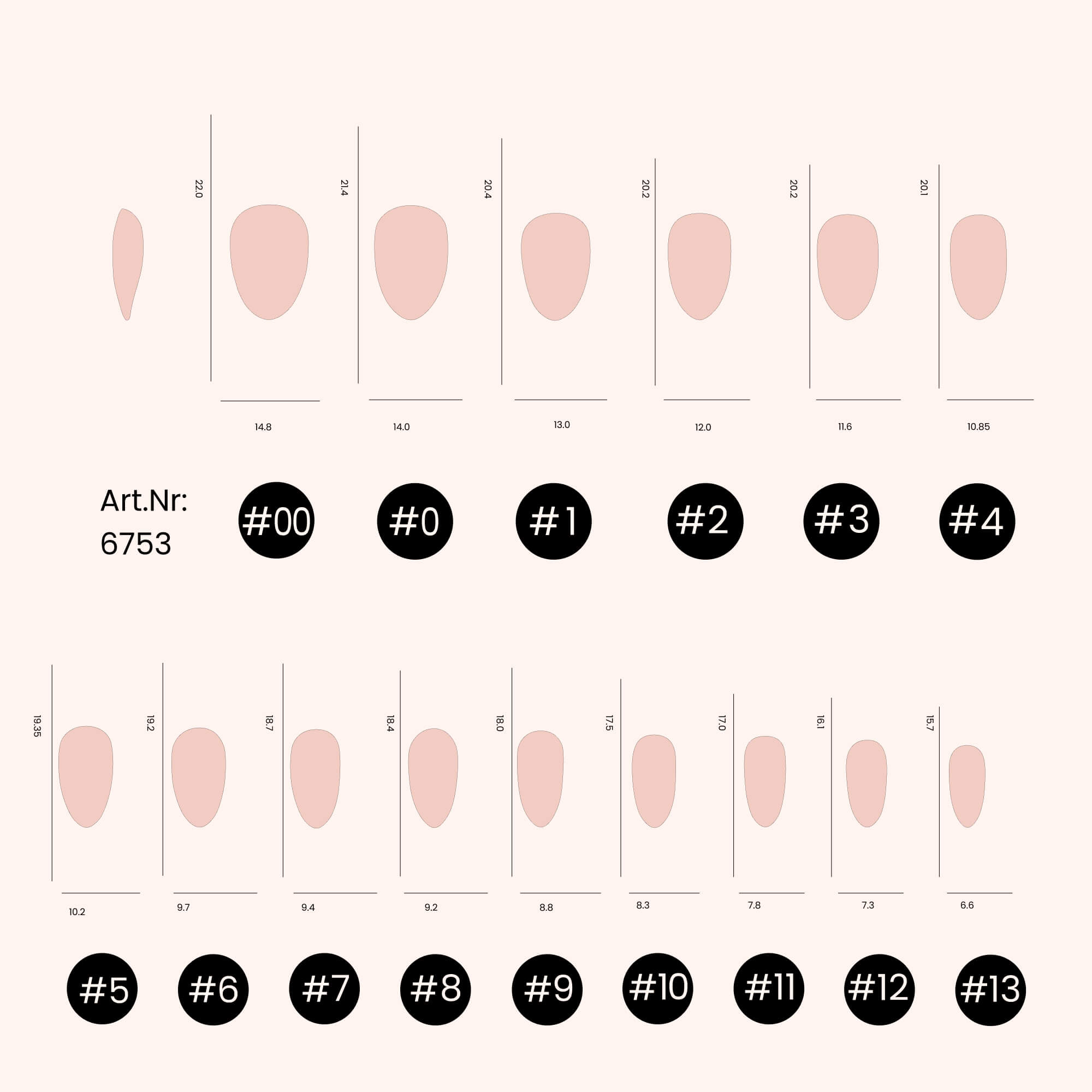 Soft Gel-x Nail Tips unghie C-Curve Short Almond 600