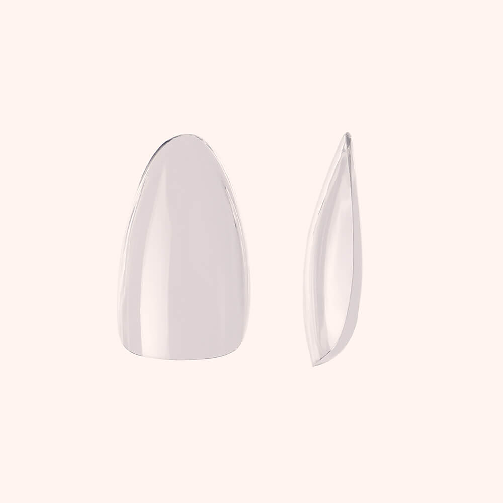 Soft Gel-x Nail Tips C-Curve Medium Almond 600