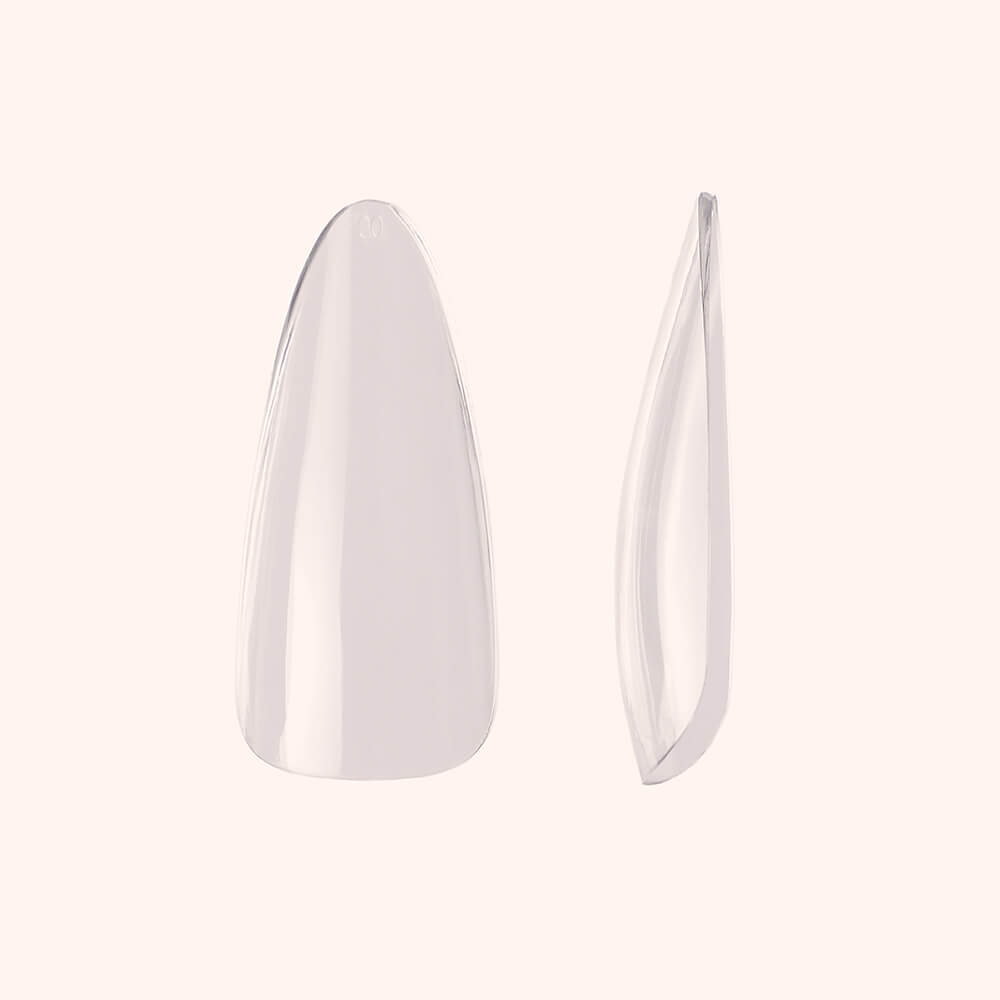 Soft Gel-x Nail Tips C-Curve Long Almond 600