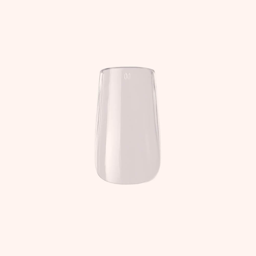Soft Gel-x Nail Tips C-Curve Medium Square 600