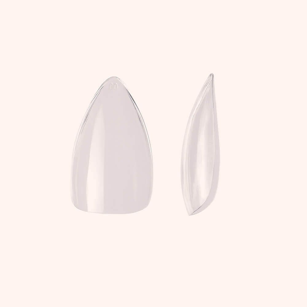 Soft Gel-X Nail Tips C-Curve Medium Stiletto 600
