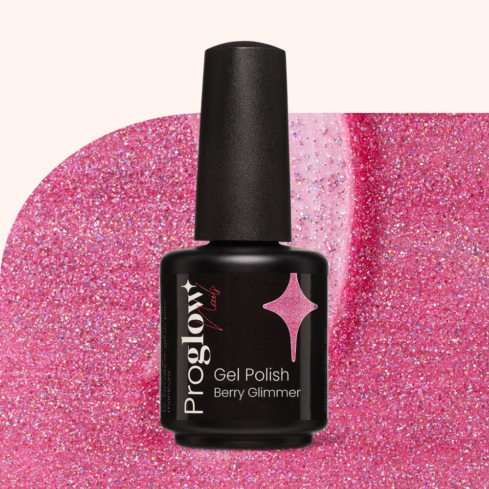 Smalto semipermanente per unghie Berry Glimmer