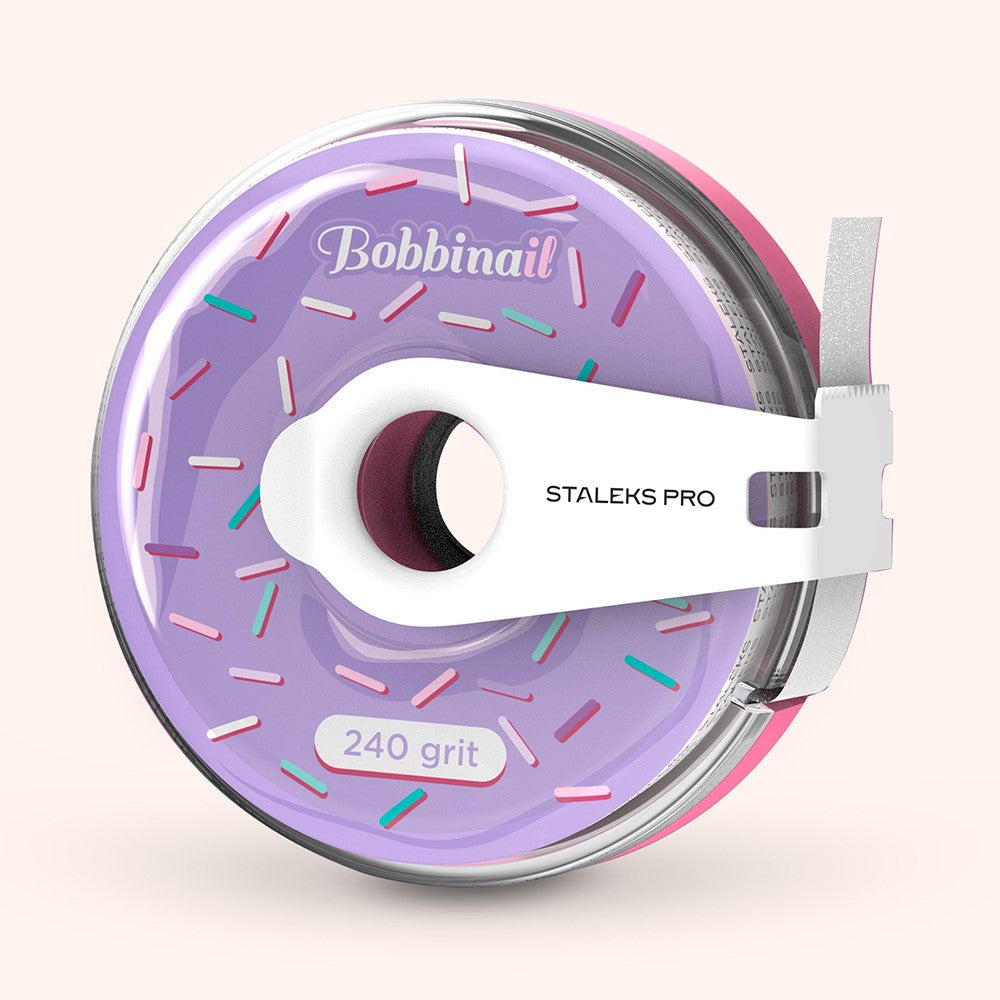 STALEKS Disposable white abrasive tape 240 EXPERT in a plastic case