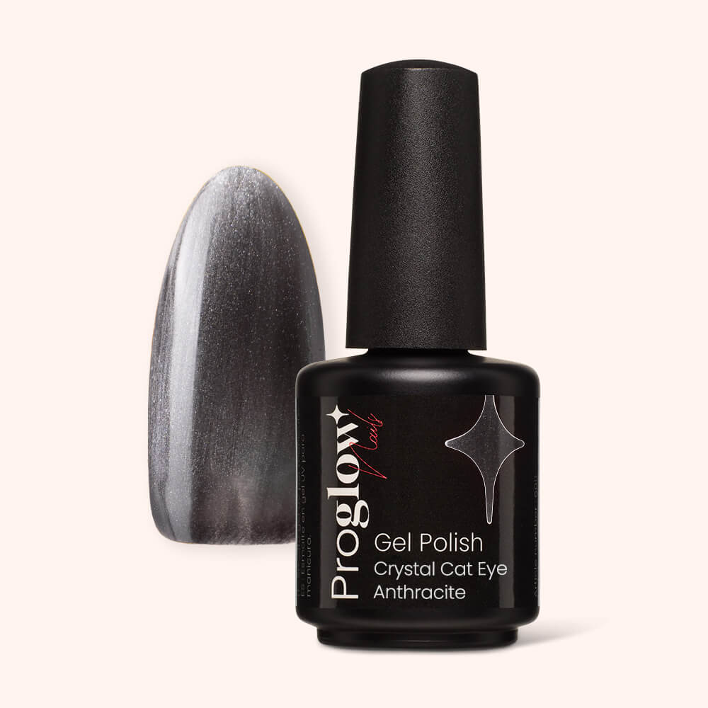 Smalto semipermanente per unghie Crystal Cat Eye Anthracite