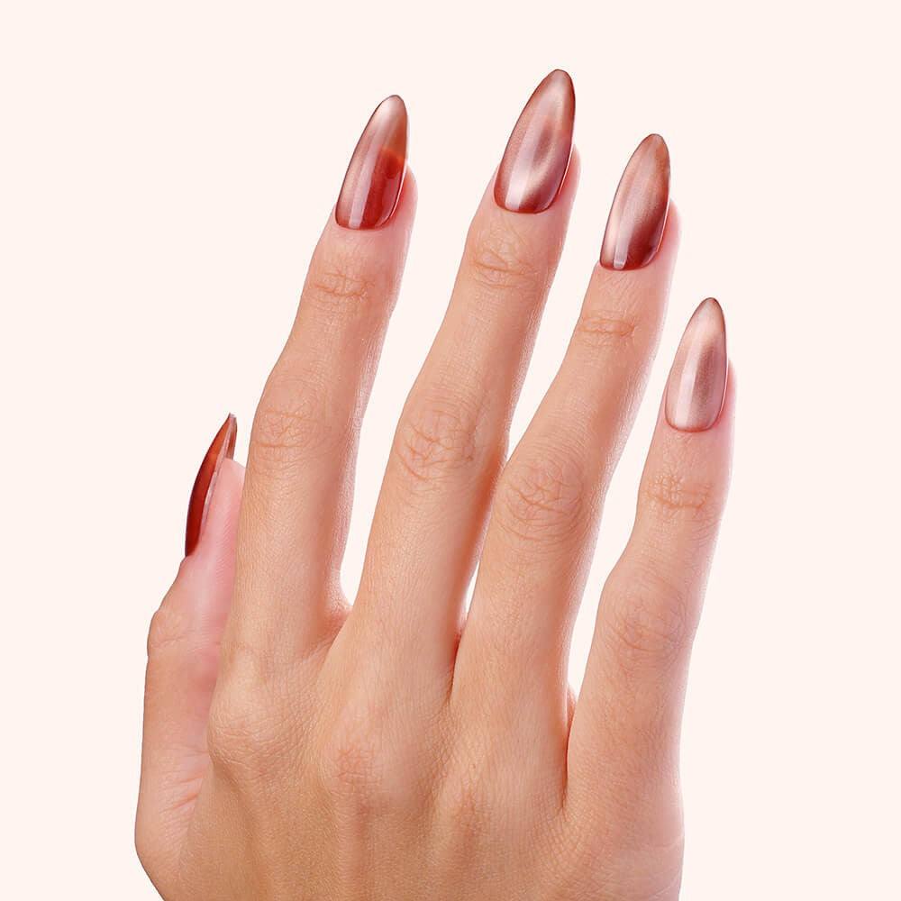 Smalto semipermanente per unghie Cat Eye Brown