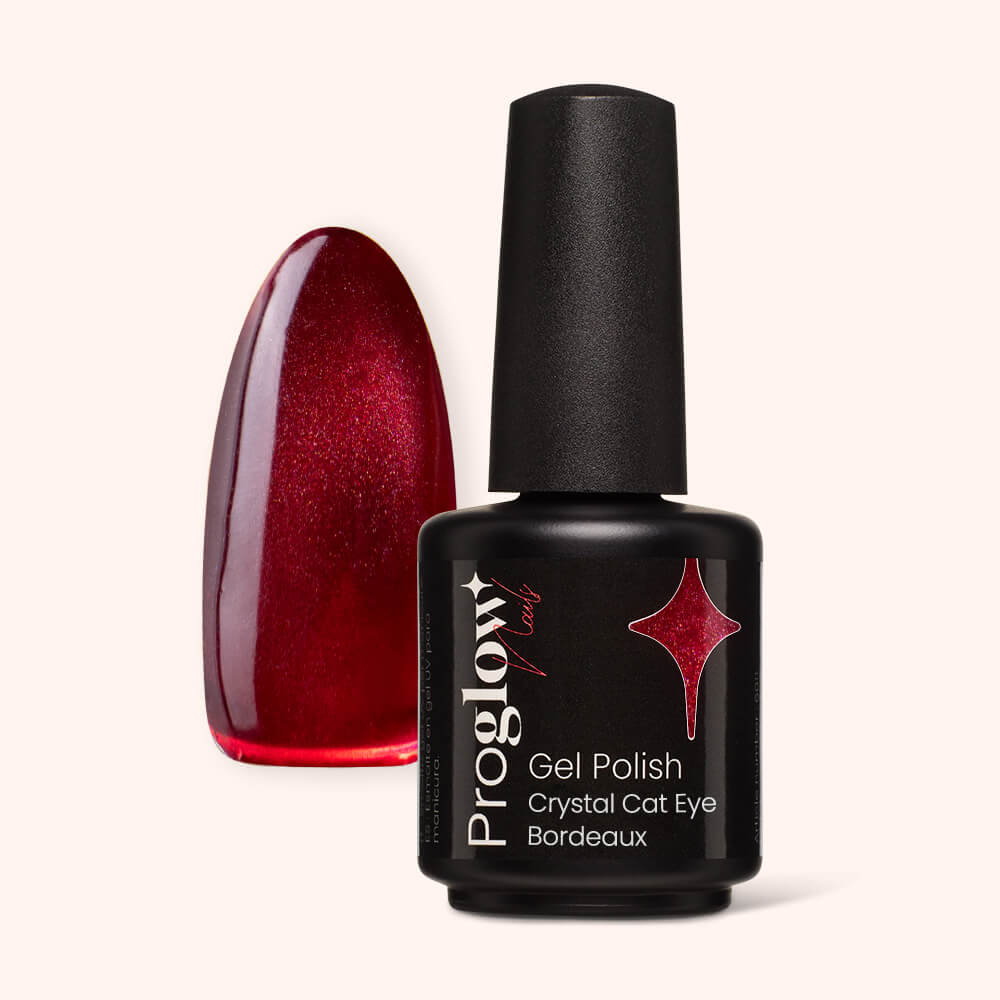 Smalto semipermanente per unghie Crystal Cat Eye Bordeaux
