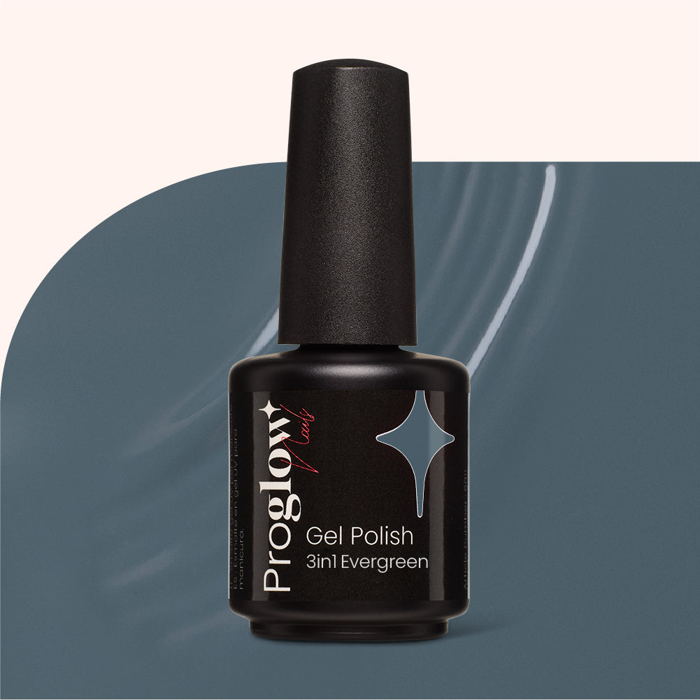 Gel Polish Shellac 3-in-1 No Wipe Evergreen