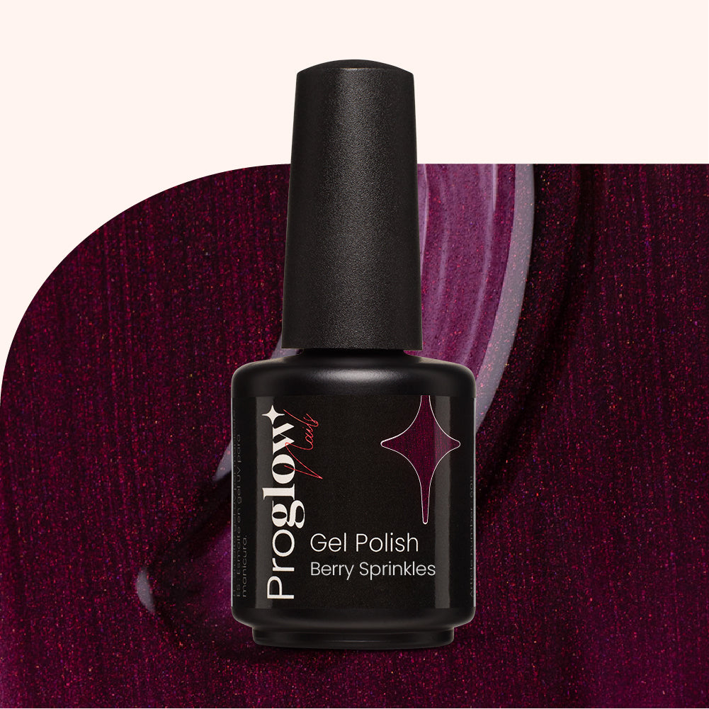 Gel Polish Shellac Berry Sprinkles