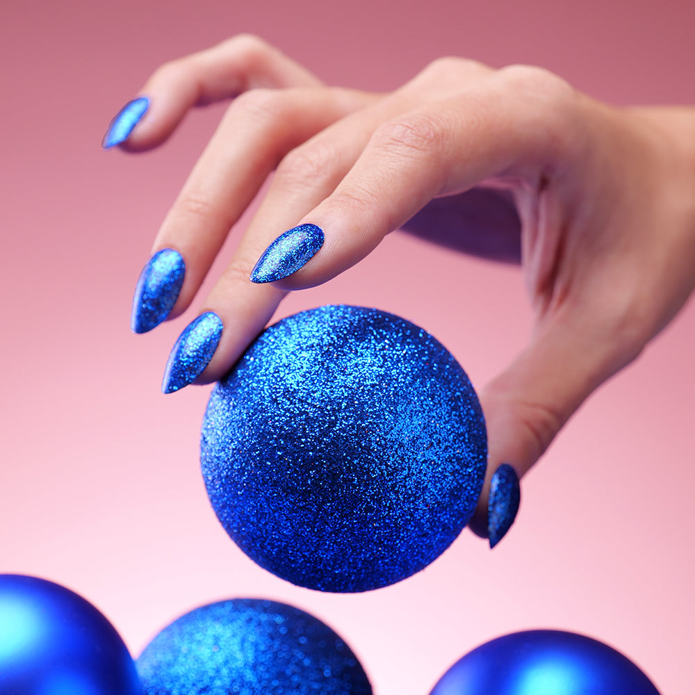 Gel Polish Shellac Platinum Blue