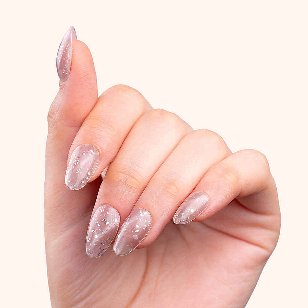 Gel Polish Shellac Cat Eye Violet Bubble