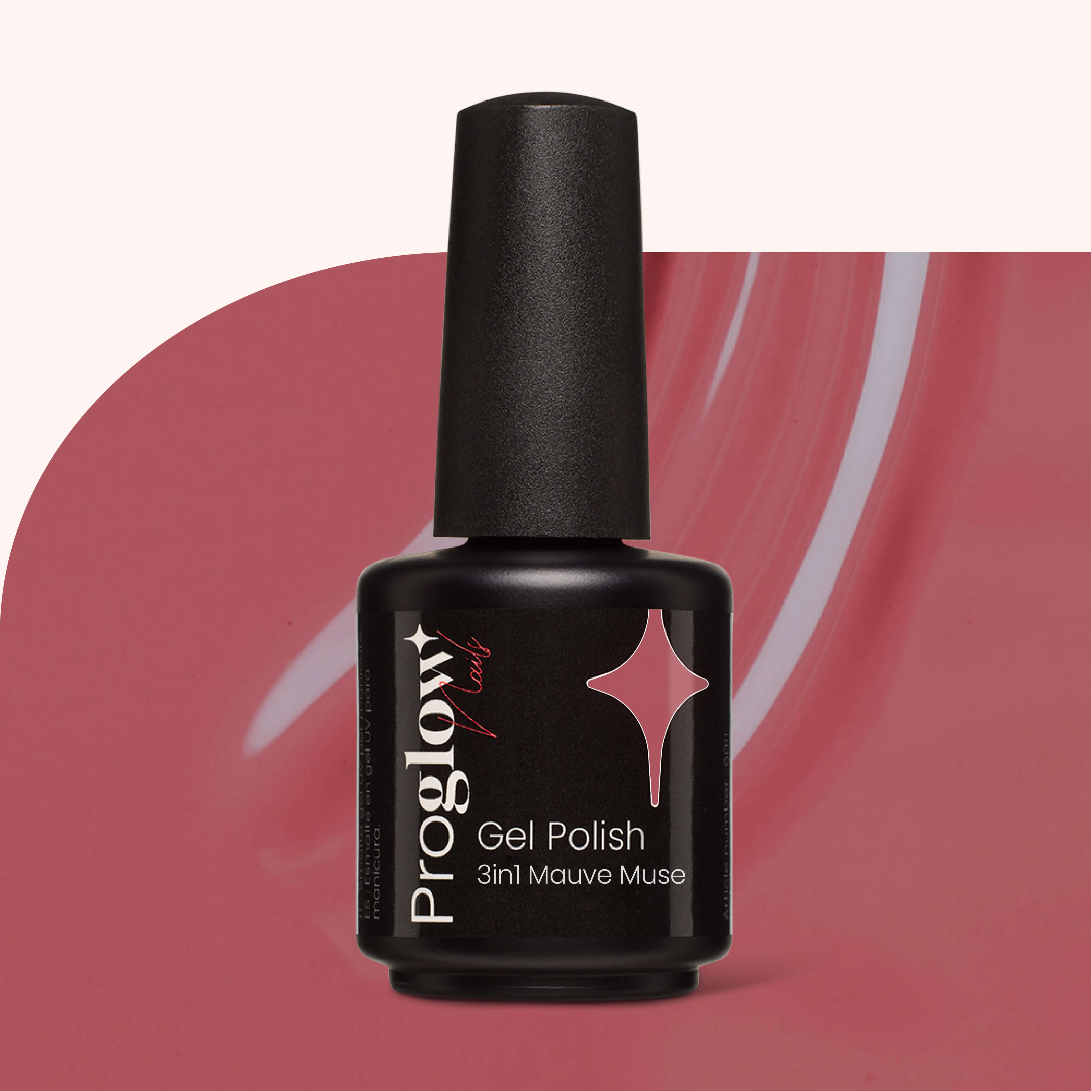 Smalto semipermanente 3-in-1 No Wipe Mauve Muse