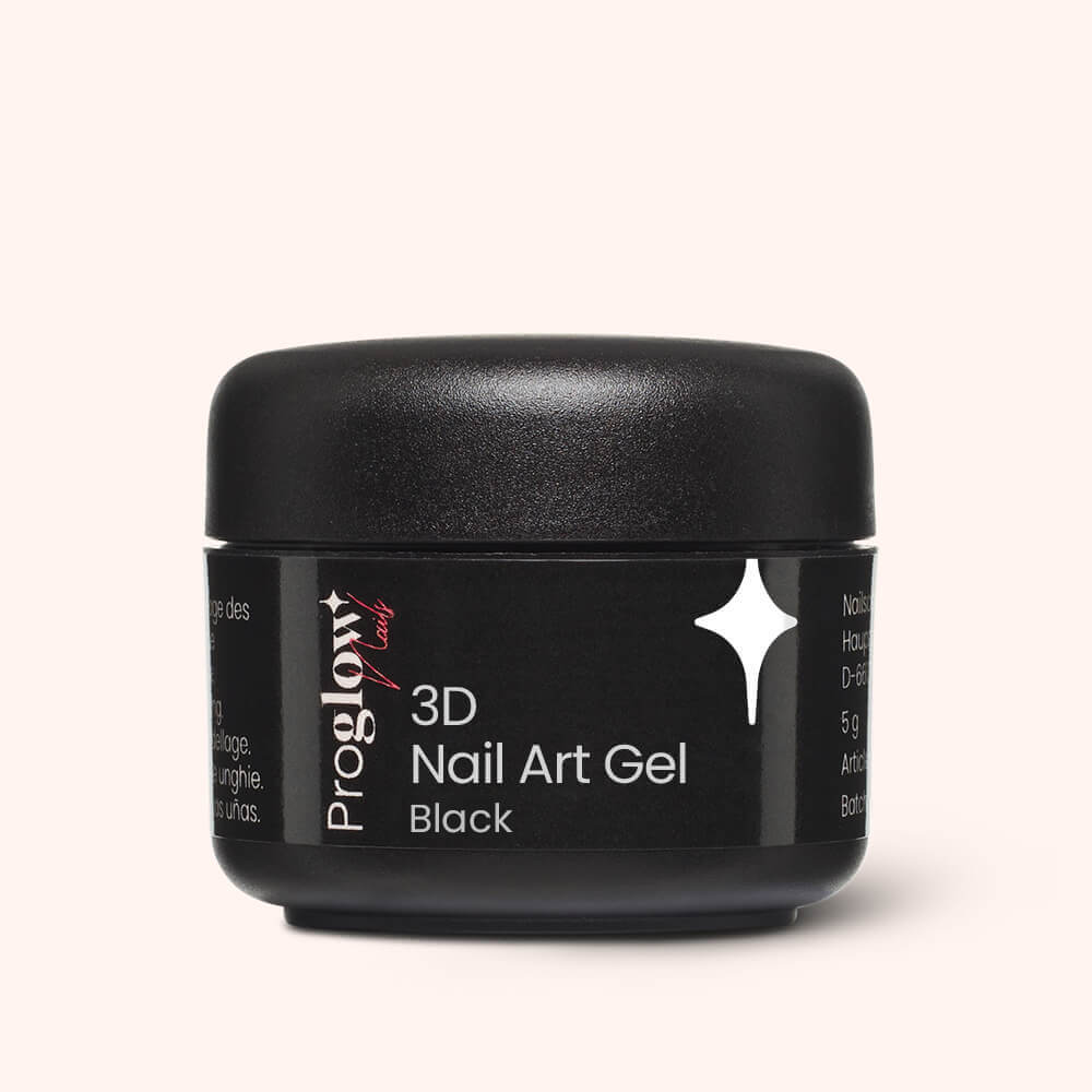 Gel Nail Art 3D Nero