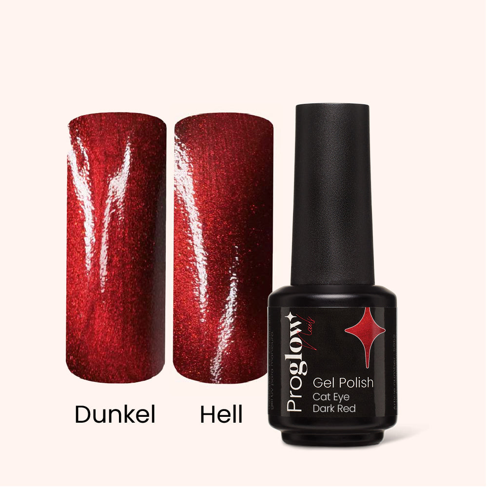 Smalto semipermanente per unghie Cat Eye Dark Red