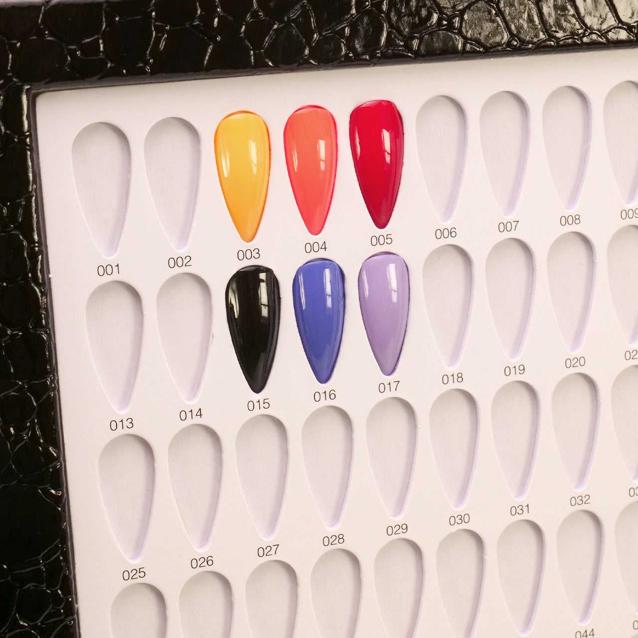 Color Tips Book black croco 216 Plätze mit 240 Tips